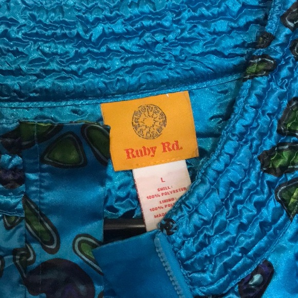 Unique puff popcorn style jacket by Ruby Red. Sz L - Picture 3 of 9